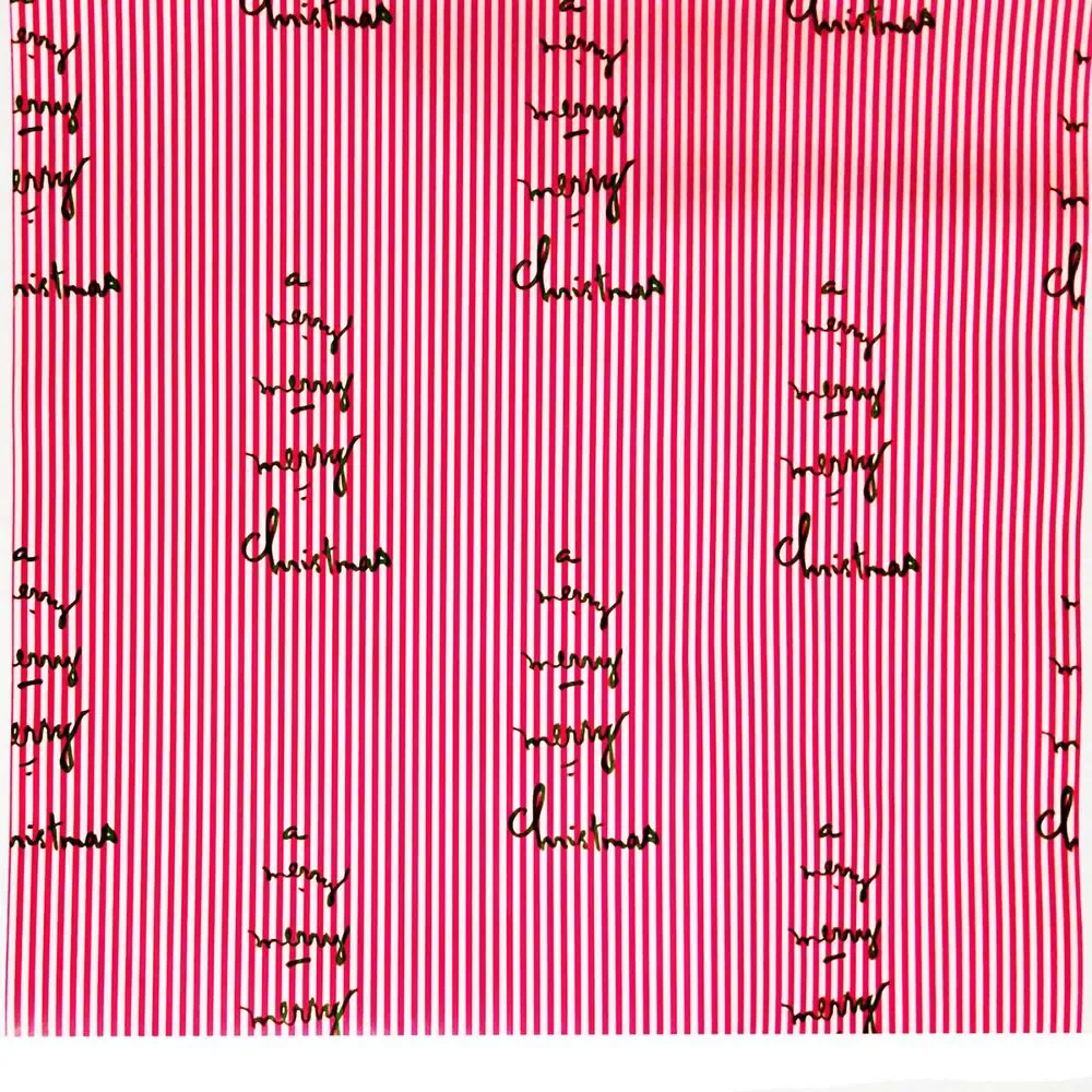 VTG 1970's Merry Christmas Gift Wrapping Paper 4 YDS x 20
